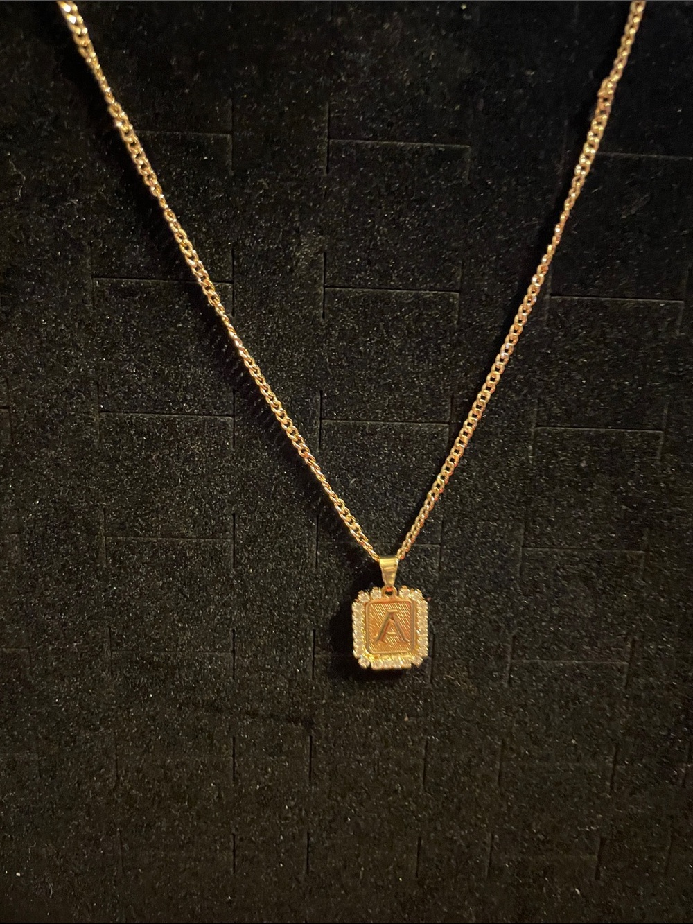 Gold Initial A Pendant Necklace - Personalized Women’s Jewelry